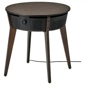 IKEA Starkvind Tafel met luchtreiniger, gebeitst eiken fineer/donkerbruin smart aanbieding