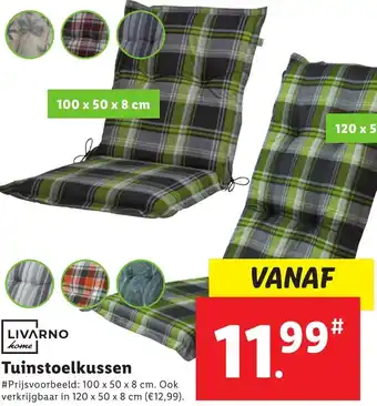 Lidl LIVARNO home Tuinstoelkussen aanbieding