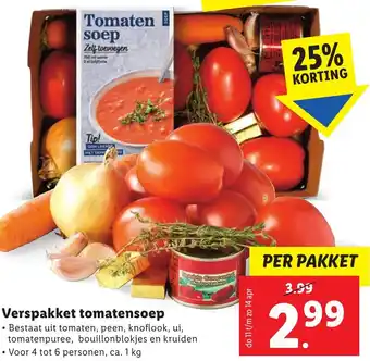 Lidl Verspakket tomatensoep aanbieding