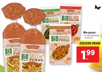 Lidl Bio pasta aanbieding