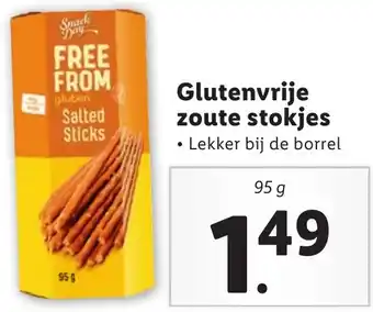 Lidl Glutenvrije zoute stokjes 95g aanbieding