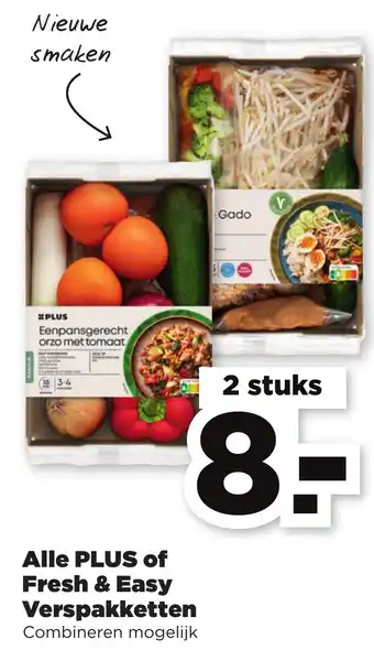 PLUS Alle Fresh & Easy Verspakketten aanbieding