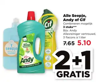 PLUS Alle Seepje, Andy of Cif aanbieding