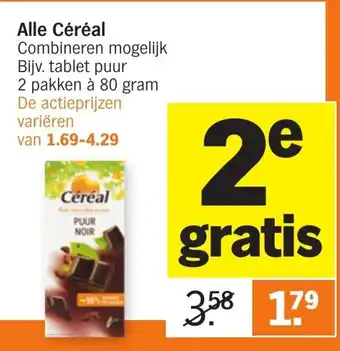 Albert Heijn Cereal 2*80g aanbieding