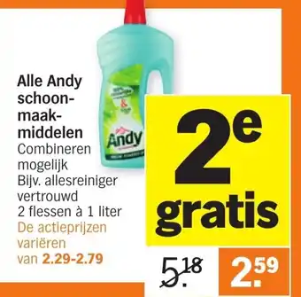 Albert Heijn Andy Schoonmaakmiddelen 2st aanbieding