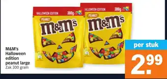 Albert Heijn M&M's Halloween edition peanut large 300g aanbieding