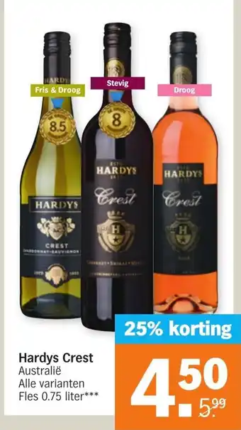 Albert Heijn Hardys Crest 750ml aanbieding