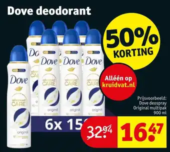 Kruidvat Dove deodorant aanbieding