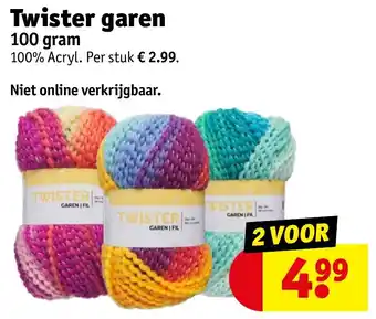 Kruidvat Twister garen 100 gram aanbieding