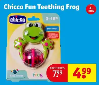 Kruidvat Chicco Fun Teething Frog aanbieding