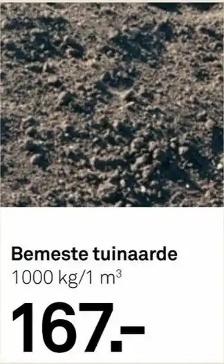 Karwei Bemeste tuinaarde 1000kg aanbieding