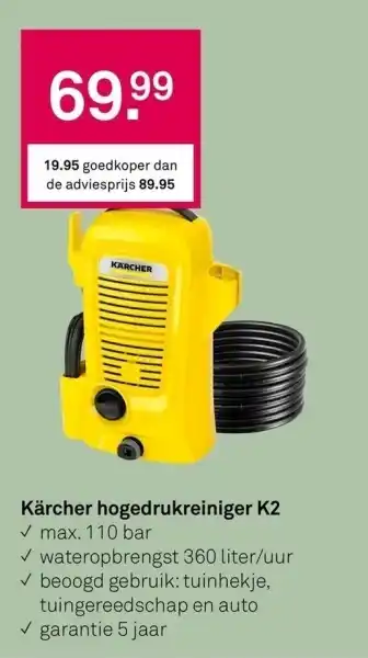 Karwei Karcher hogedrukreiniger k2 aanbieding