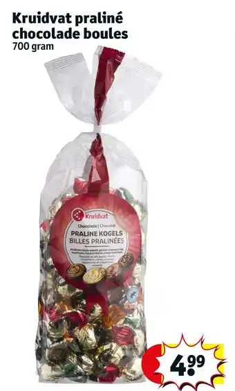 Kruidvat Kruidvat praliné chocolade boules 700 gram aanbieding