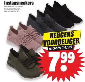 Dirk Instapsneakers maten 36 t/m 45 aanbieding