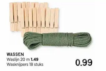 Xenos Wassen : Waslijn 20 M Of Wasknijpers aanbieding