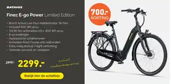 Bike Totaal Finez E-go Power Limited Edition aanbieding