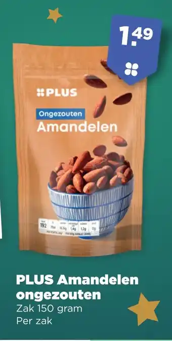 PLUS PLUS Amandelen ongezouten aanbieding