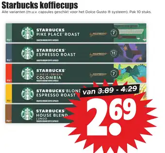 Dirk Starbucks koffieecups aanbieding