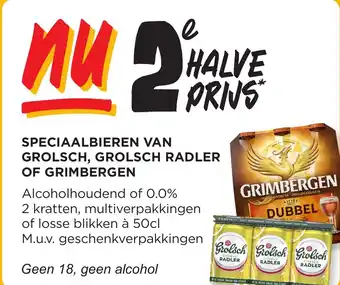 Jumbo Speciaalbieren van grolsch grolsch radler of grimbergen aanbieding