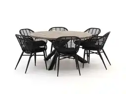 Kees Smit Intenso Azora/ROUGH-Y Ø150cm dining tuinset 7-delig aanbieding