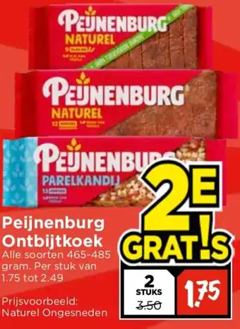 Vomar Voordeelmarkt Peijnenburg Ontbijtkoek aanbieding