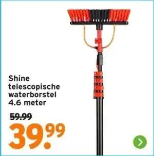 GAMMA Shine telescopische waterborstel aanbieding