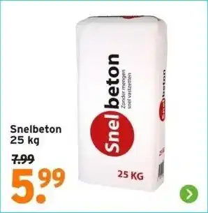 GAMMA Snelbeton aanbieding