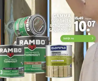 GAMMA GAMMA tuinbeits schutting &tuinhout aanbieding