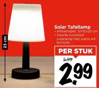 Vomar Voordeelmarkt Solar Tafellamp aanbieding