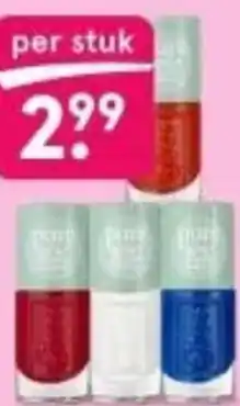 Etos Nagellak rood / wit / blauw per stuk aanbieding