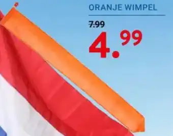 Kluswijs ORANJE WIMPEL aanbieding