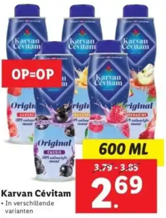 Lidl Karvan Cévitam 600ml aanbieding