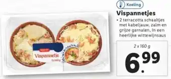 Lidl Vispannetjes 2 x 160g aanbieding