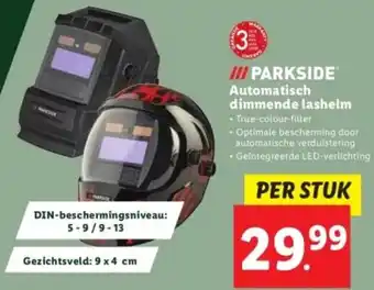 Lidl Automatisch dimmende lashelm aanbieding