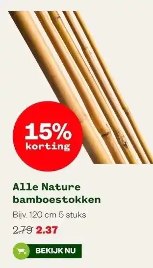 Welkoop Alle Nature bamboestokken aanbieding