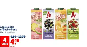 Makro Appelsientje of Dubbeldrank aanbieding