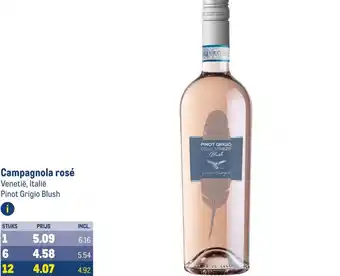 Makro Campagnola rosé Pinot Grigio Blush aanbieding