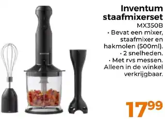 Trekpleister Inventum staafmixerset aanbieding