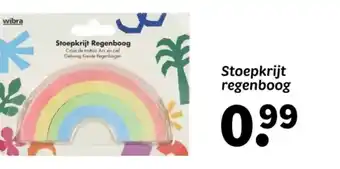 Wibra Stoepkrijt regenboog aanbieding