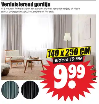 Dirk Verduisterend gordijn aanbieding