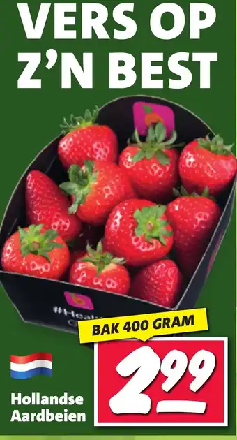 Nettorama Hollandse Aardbeien  400 GRAM aanbieding