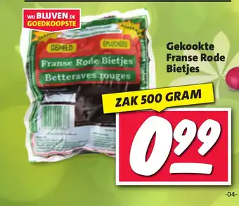 Nettorama Gekookte Franse Rode Bietjes 500 GRAM aanbieding