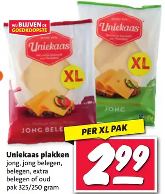 Nettorama Uniekaas plakken aanbieding
