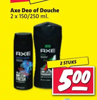 Nettorama Axe Deo of Douche aanbieding