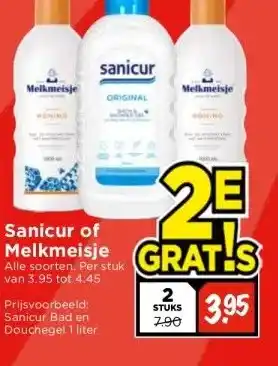 Vomar Voordeelmarkt Sanicur of Melkmeisje aanbieding