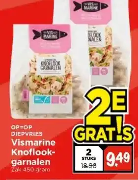 Vomar Voordeelmarkt DIEPVRIES Vismarine Knoflook- garnalen aanbieding