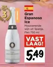 Vomar Voordeelmarkt Gran Espanoso Ice aanbieding