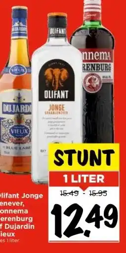 Vomar Voordeelmarkt Olifant Jonge Jenever, Sonnema Berenburg of Dujardin Vieux aanbieding