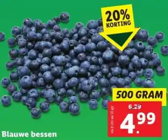 Lidl Blauwe bessen 500g aanbieding