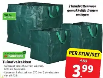 Lidl Tuinafvalzakken aanbieding